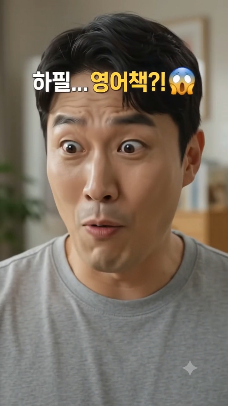 아이가 영어 동화책을 고른 순간을 담은 네이버 클립 미리보기